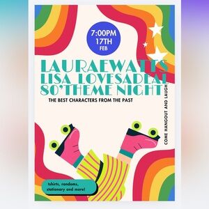 Retro 80’s theme show! 🛼📼📻 All of your favorite characters🍓🍄